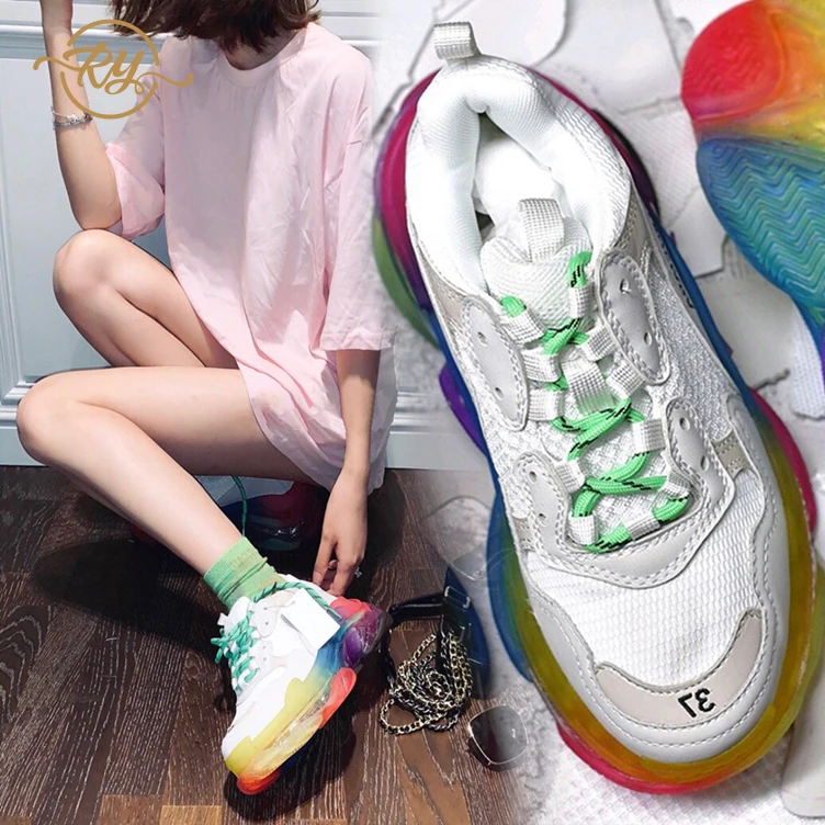 RY-RELAA женские кроссовки коллекция 2018 года кожаная Белая обувь роскошная