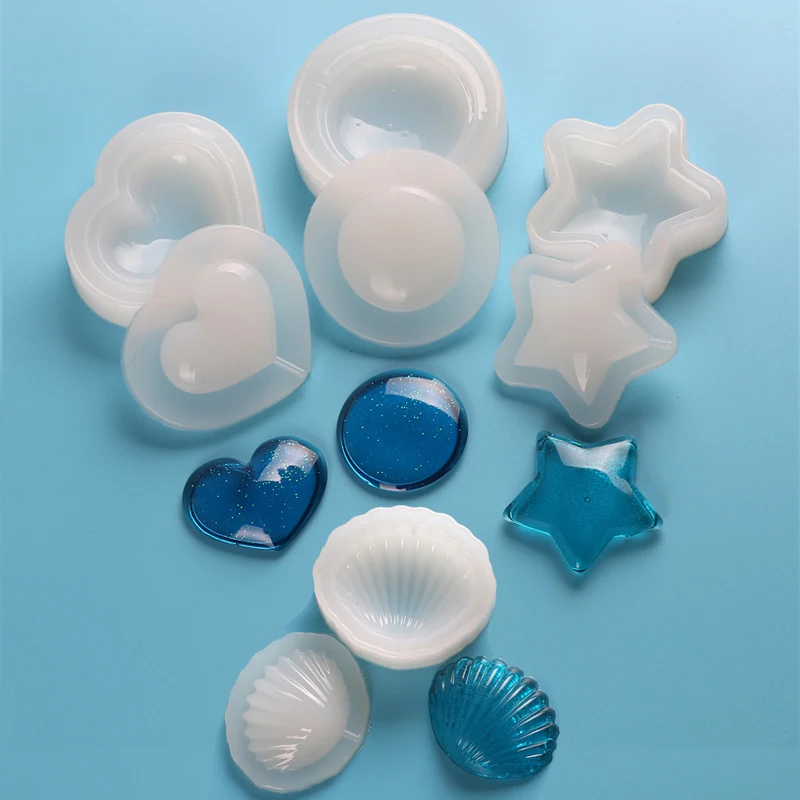 

Круглая силиконовая форма в виде ракушки, звезды, сердца, ювелирная жевательная резинка, формы для шоколада и конфет, форма для выпечки