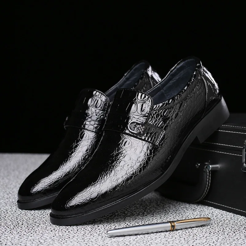 Новинка Летняя мужская формальная одежда модная классическая деловая обувь