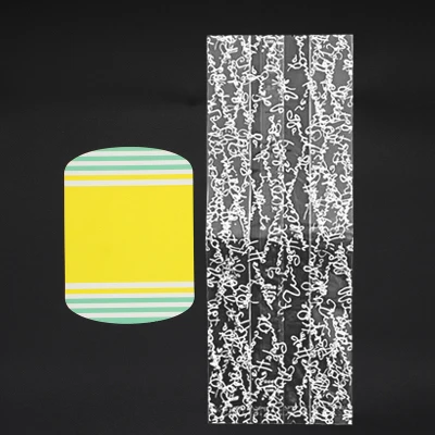 Yellow Stripe Letter Пластиковые пакеты для упаковки печенья конфет хлеба, прозрачные вечерние свадебные сумки для шоколада, 20 шт./лот - Цвет: Yellow Stripe Letter