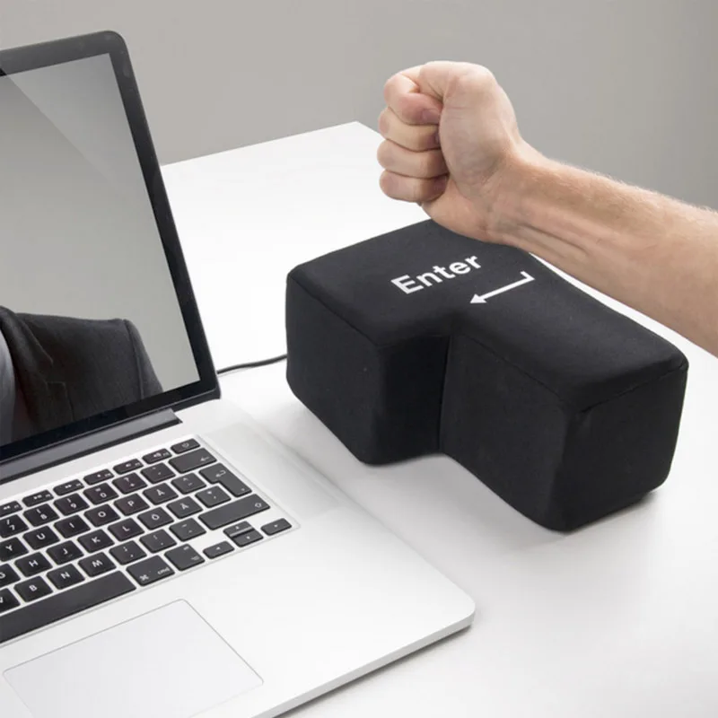 Новый дизайн черный супер большой USB клавиша с мягкой губкой Офисная Рабочая