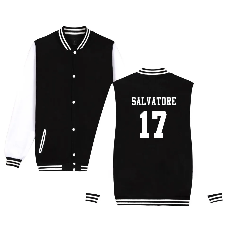 Сальваторе 17 Дневники вампира Мистик Фолс тимберволки толстовка бейсбольная