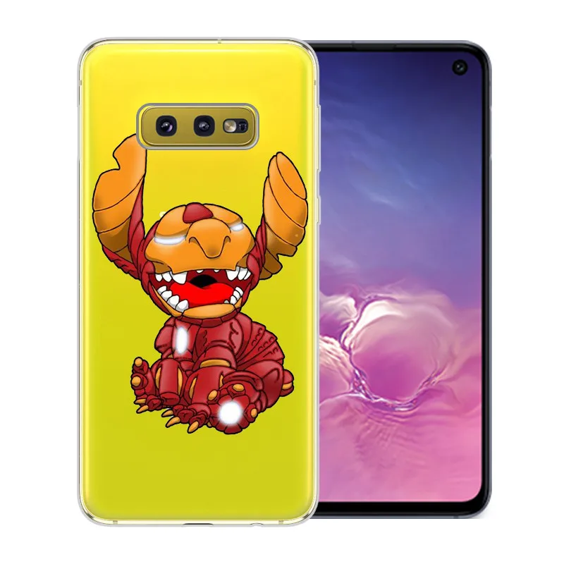 1276 Мультипликационный Ститч marvel для samsung Galaxy S6 S7 Edge S8 S9 S10 Plus Lite Note 8 9 чехол для телефона мягкий чехол Coque Etui Funda Capinha - Цвет: 1276
