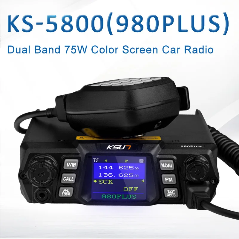 

Рация KSUN 980Plus Двухдиапазонная для использования на открытом воздухе, 75 Вт
