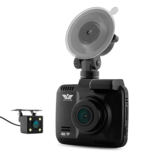 GS63H With rear came ANSTAR 4K видеорегистратор 2880*2160 WiFi Автомобильный видеорегистратор ночного видения двойной объектив задняя камера для автомобиля встроенная камера с GPS - Название цвета: GS63H With rear came