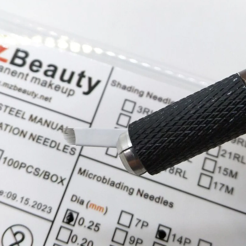 MZ Beauty микроблейдинг иглы для тату Agujas Tebori microblade pmu 3D вышивка расходные материалы в
