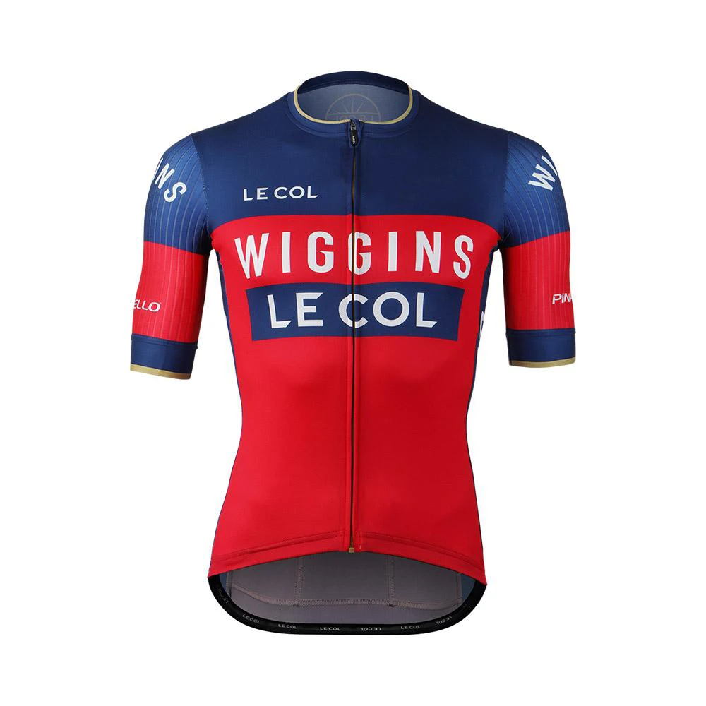 Новая велосипедная футболка WIGGINS TEAM с коротким рукавом, итальянская полосатая ткань, рукав и повязка на запястье, рубашка для езды на велосипеде