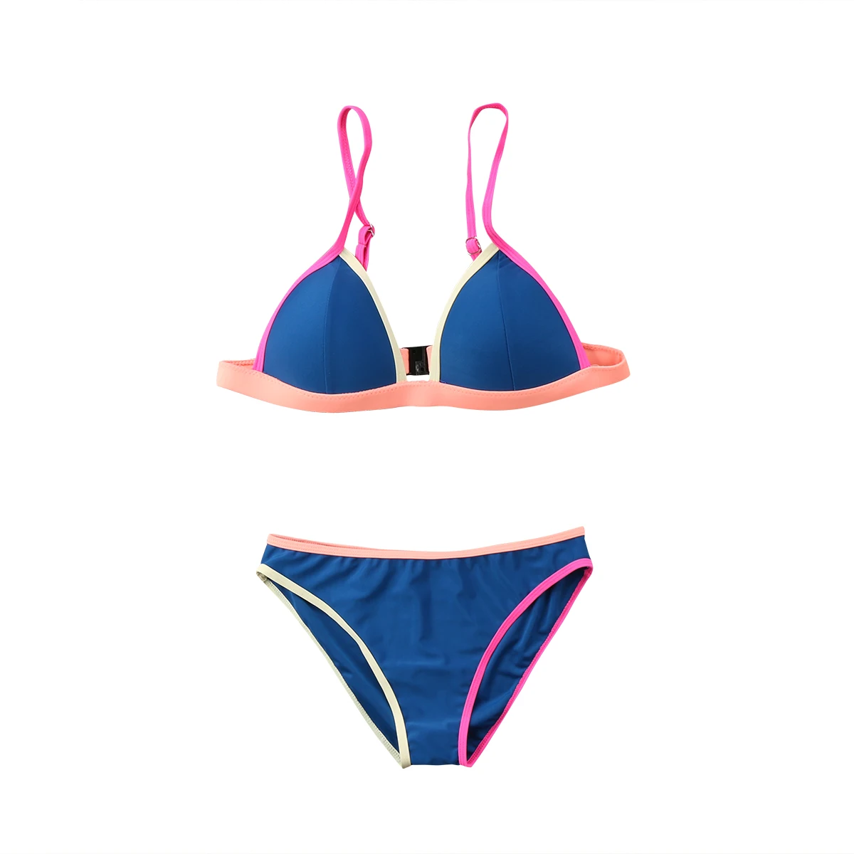 Новый женский комплект бикини популярных цветов бандажный купальник пуш ап с