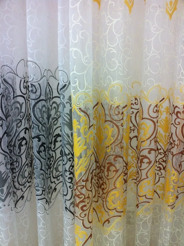 

CS 123 New Arrival Floral Curtain fabrics Sheer Window Curtain fabric Full Blackout Curtain fabric Blinds Shades For Living