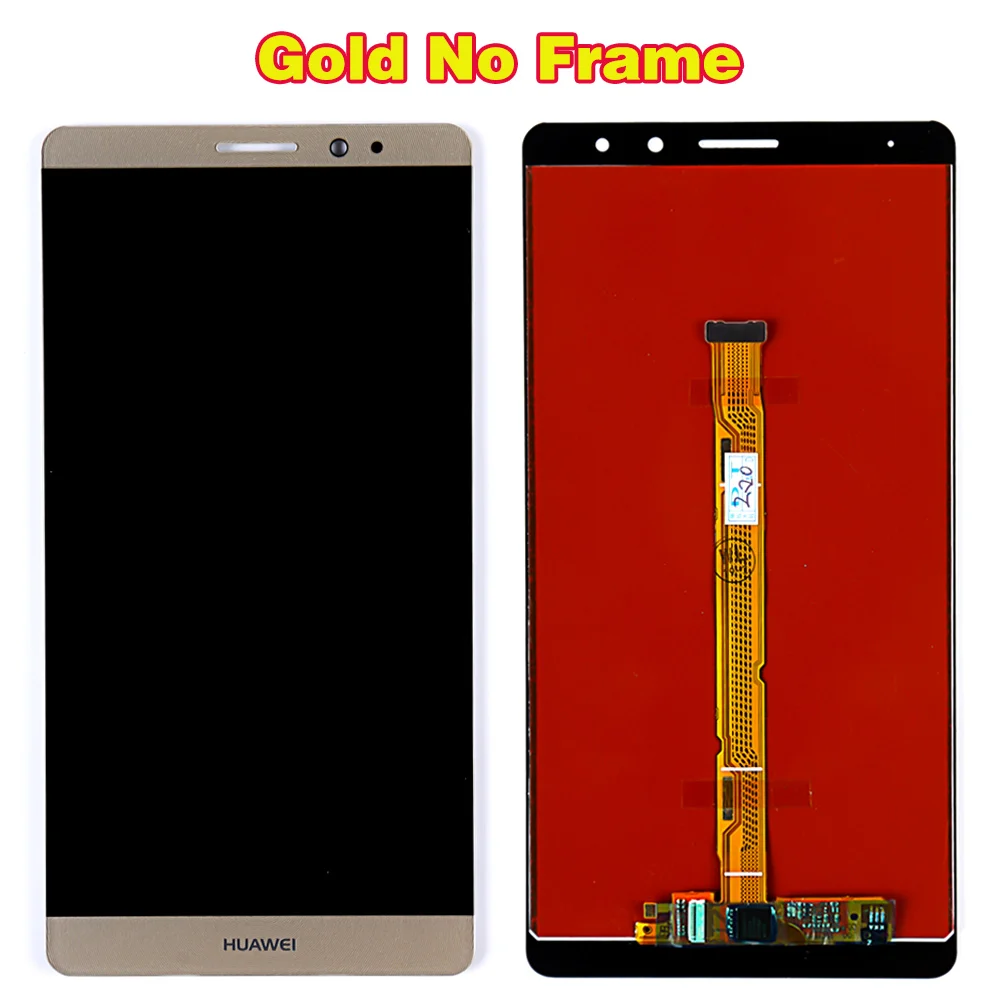 AAA ips ЖК-дисплей для huawei mate 8, сенсорный экран, дигитайзер, датчик в сборе, 6,0 дюймов, 1920*1080, рамка с бесплатной стеклянной пленкой, инструменты - Цвет: Gold No Frame