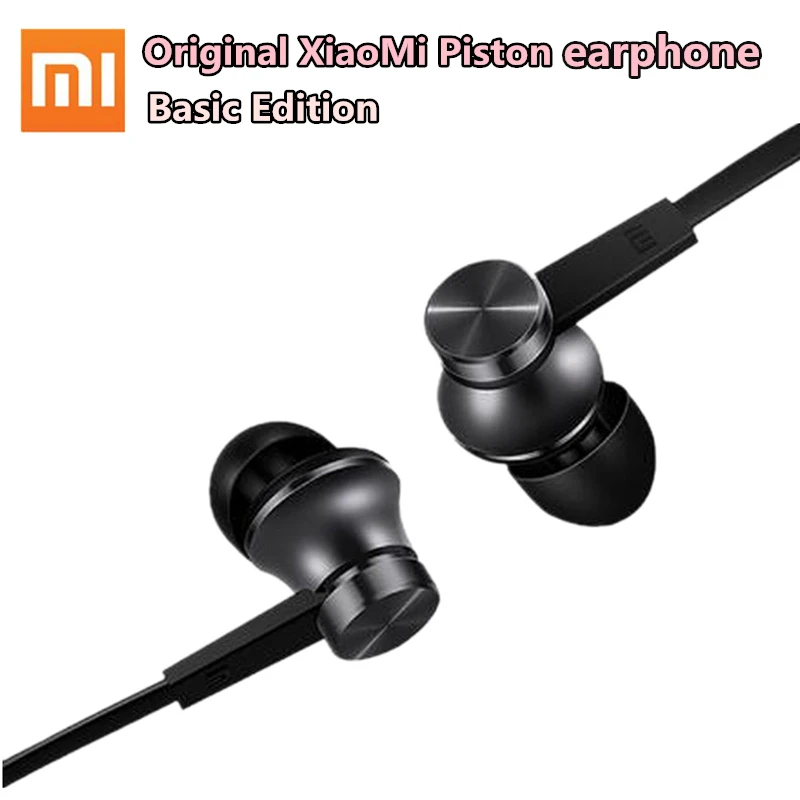 100% оригинальные Xiaomi Mi Piston наушники базовое издание стерео микрофон провод
