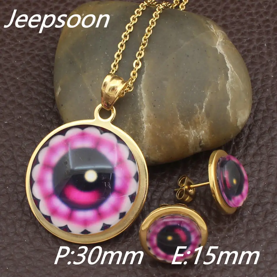 Newest Fashion Stainless Steel Jewelry pendant and earring sets For Women Wholesale SFX0022 |