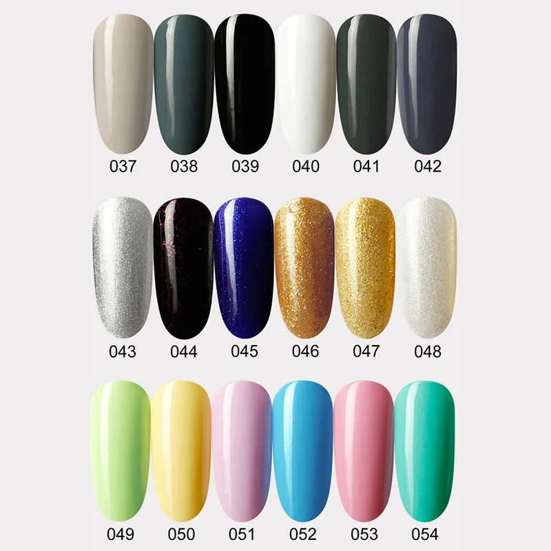 MSHING99 Гель лак для ногтей белый черный Color37 42 6 шт./лот Гибридный маникюра УФ и led