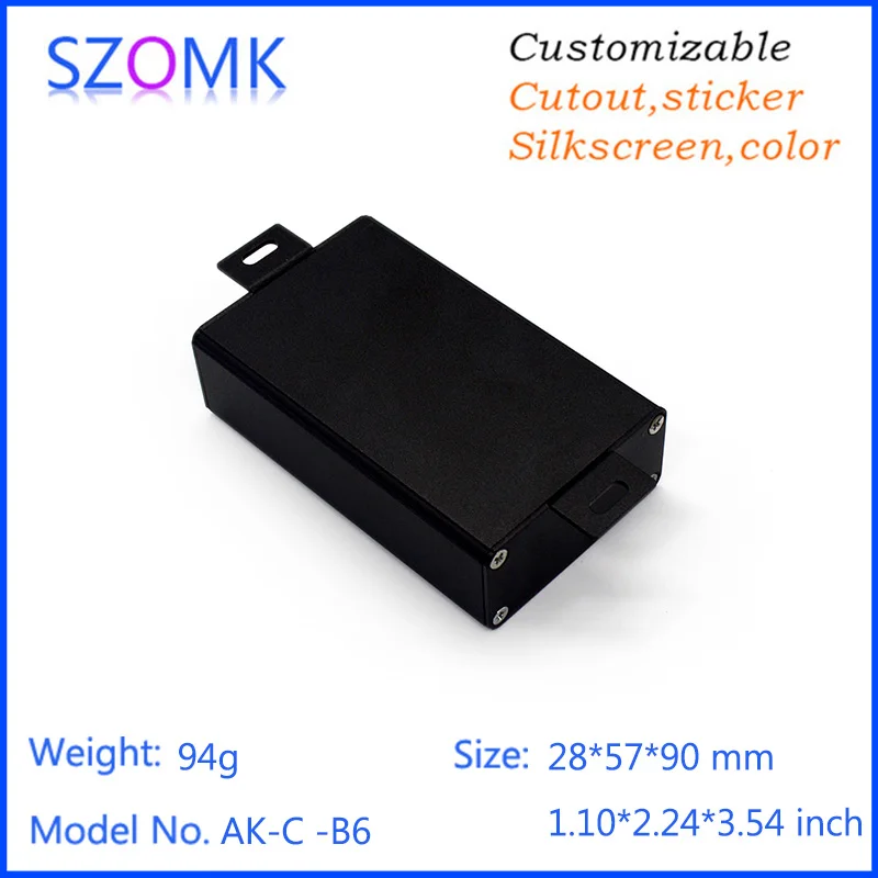 Алюминиевый корпус для электроники szomk 4 шт. 28*57*90 мм коробка управления настенным