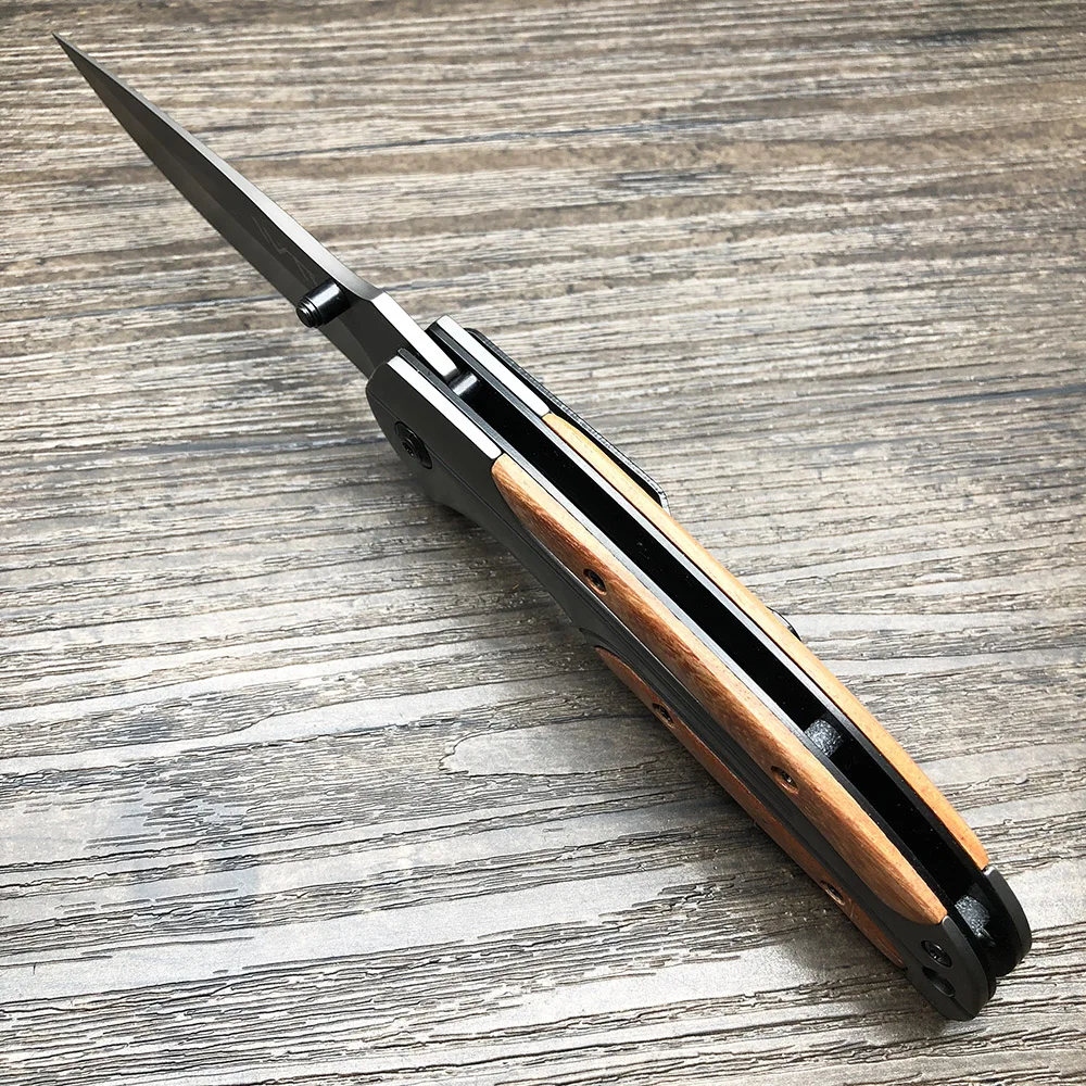 WTT DA43 Охотничий Тактический складной нож, походные карманные ножи для выживания, титановые деревянные ручки, многофункциональные инструменты для повседневного использования