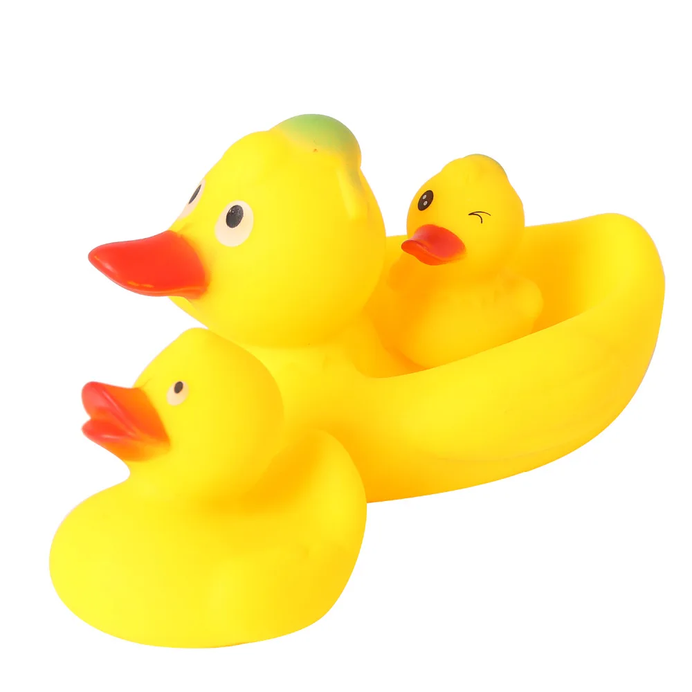 3 шт./компл. несколько стилей Очаровательная желтая плавающая утка резиновые утки