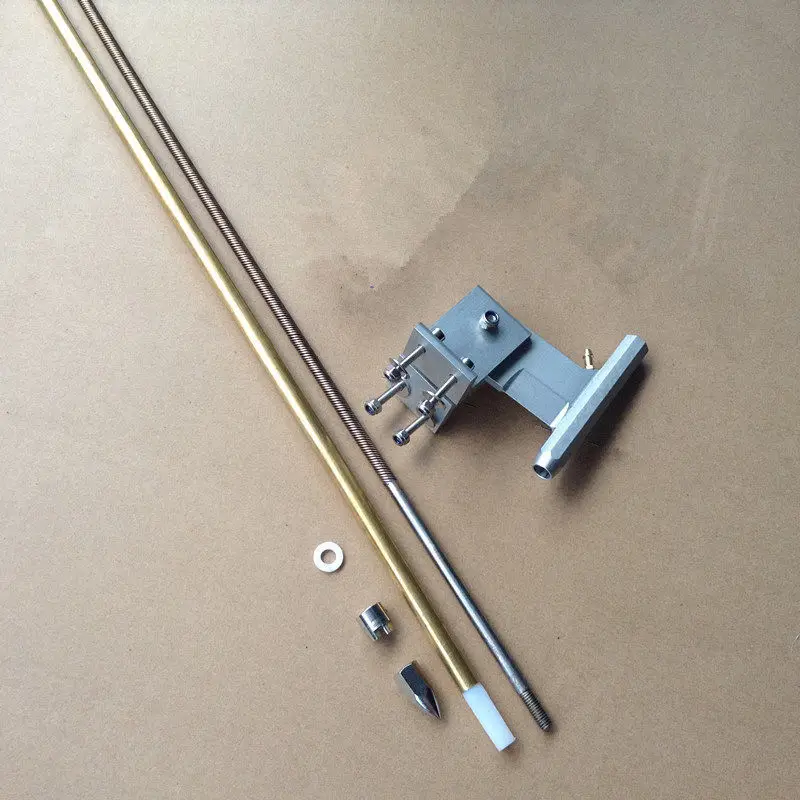 

1 комплект вал 6,35 мм Гибкий Вал + 80 мм Т-образный кронштейн Вала 6,35 мм + медная втулка оси + адаптер пропеллера для самостоятельной сборки RC Jet ...