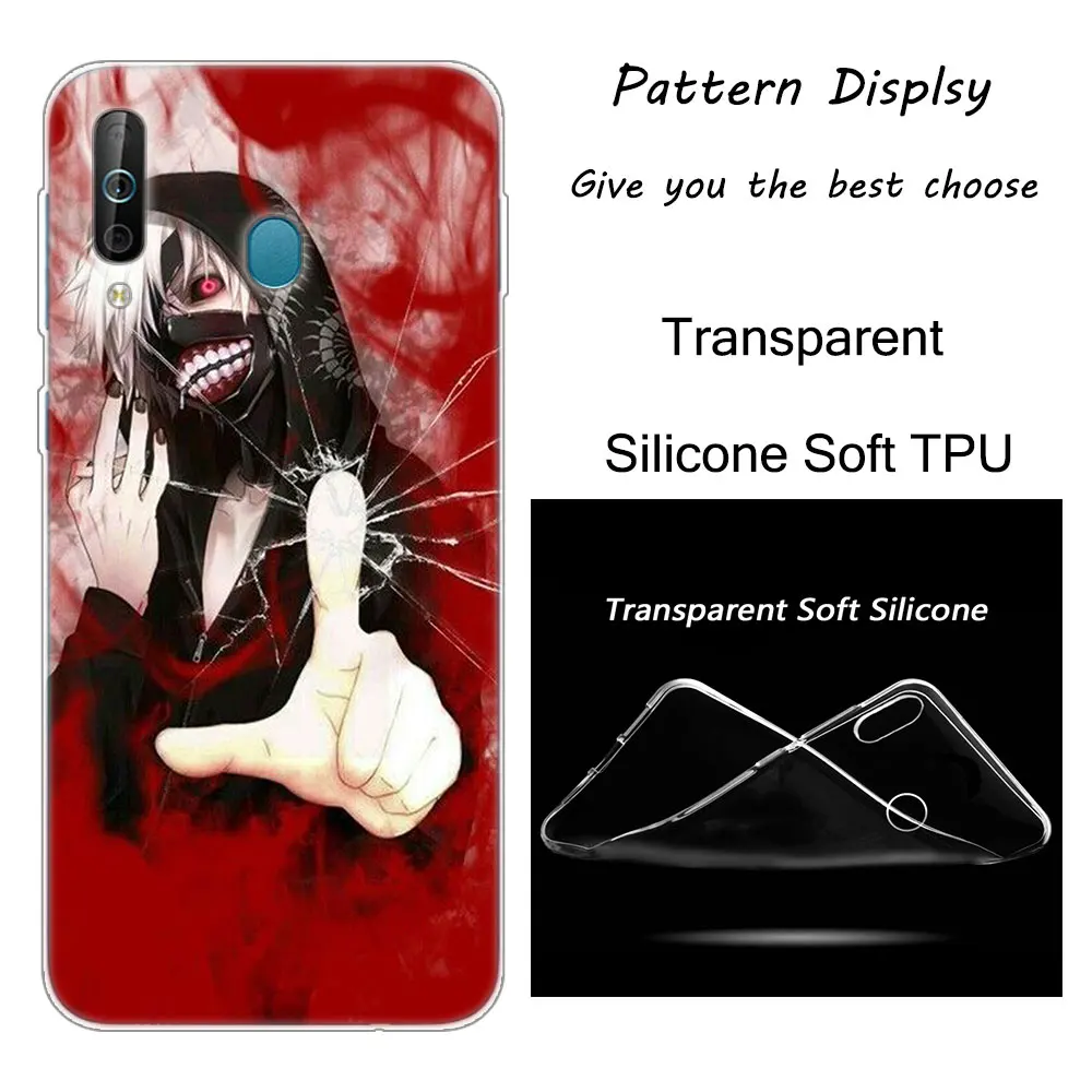004 Лидер продаж японское аниме «Tokyo Ghoul силиконовый чехол для samsung Galaxy A80 A70 A60 A50 A40 A40S A30 A20E A2CORE M40 Примечание 10 плюс 9 8 5 - Цвет: 004