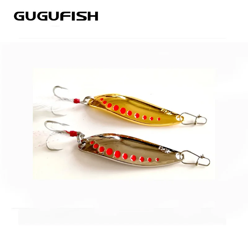 GUGUFISH Luya блестки оптом с кровяным корытом перо крюк водная дорога длинный удар
