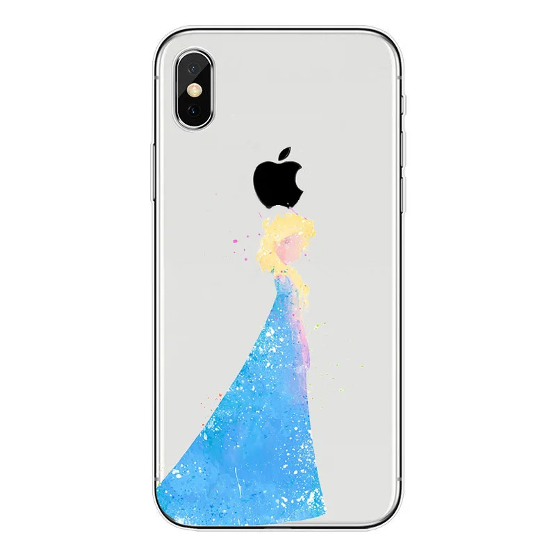 Прозрачный мягкий чехол из ТПУ для iPhone X 10 8 7 6 6S Plus SE 5S Queen силиконовый |