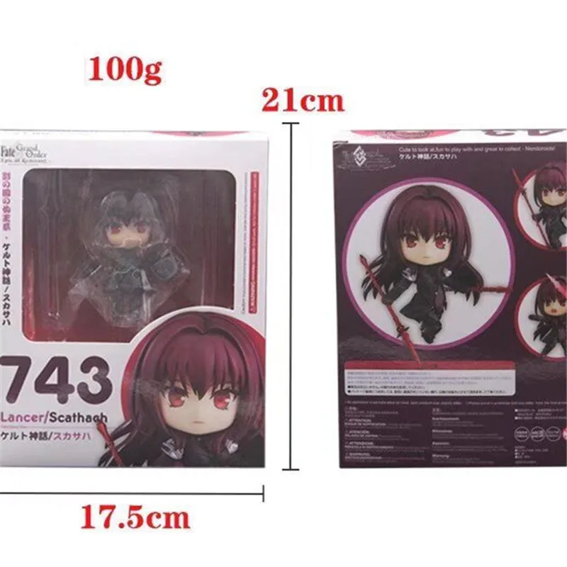 1 шт./лот судьба аниме фигурку 743 FGO lancer GSC Ската черный Цвет версии Совместное