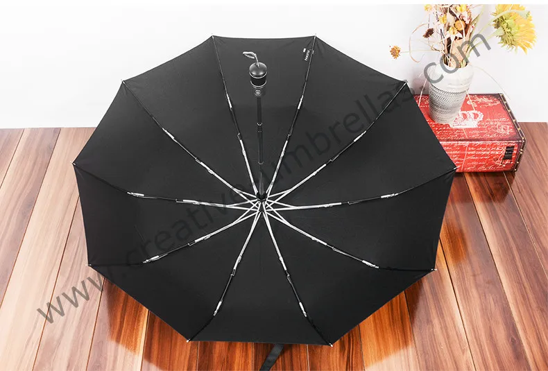 Автоматические зонтики 2 шт./лот 10 ребер три сложения автоматическое открывание и