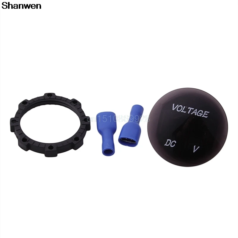 Автомобиль Мотоцикл DC12V 24V зеленый светодиодный Панель цифровой Напряжение метр