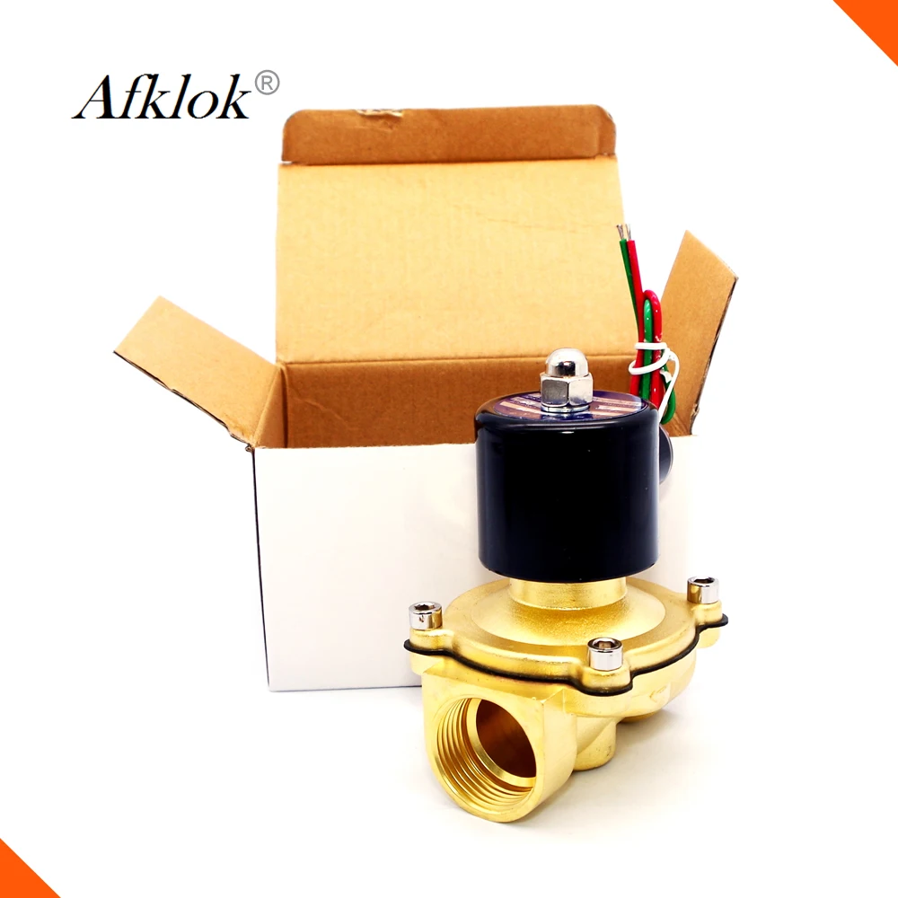2Way G1 "NPT нормально закрытый Электрический электромагнитный клапан 24v N/C для воды