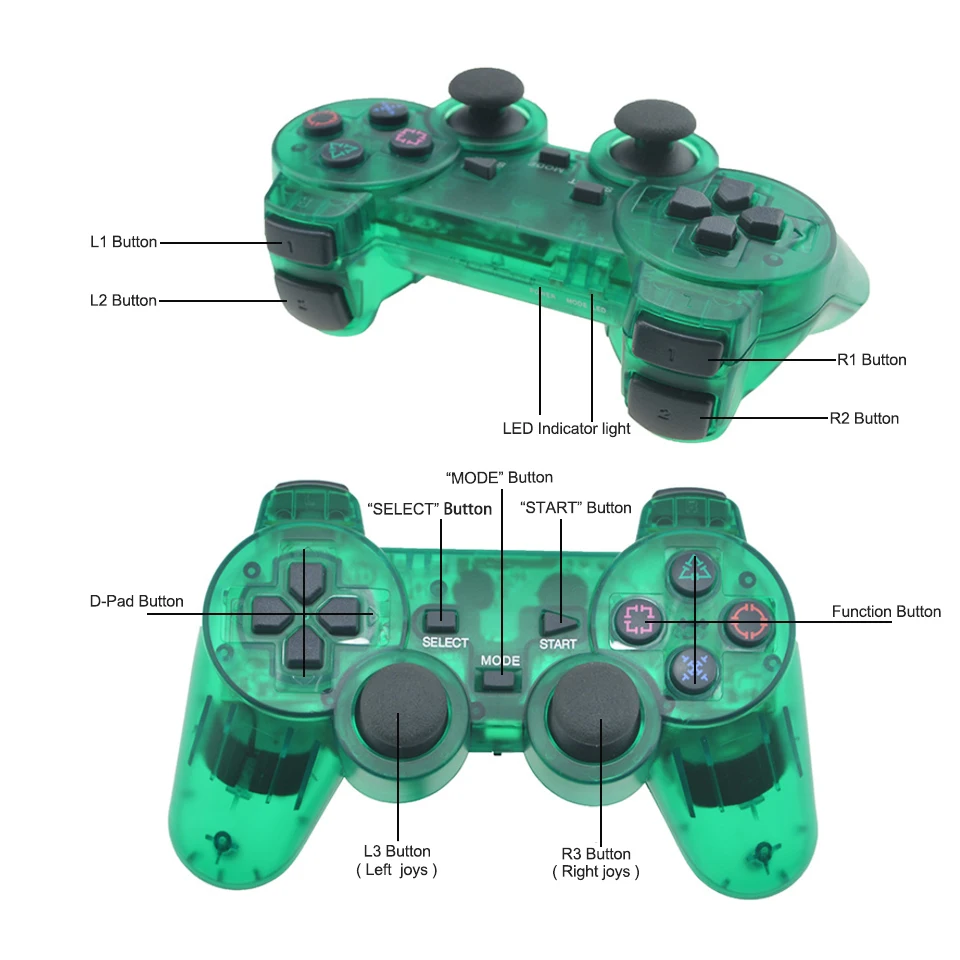 Беспроводной геймпад для Sony PS2 контроллер Playstation 2 Консоль джойстик Двойной