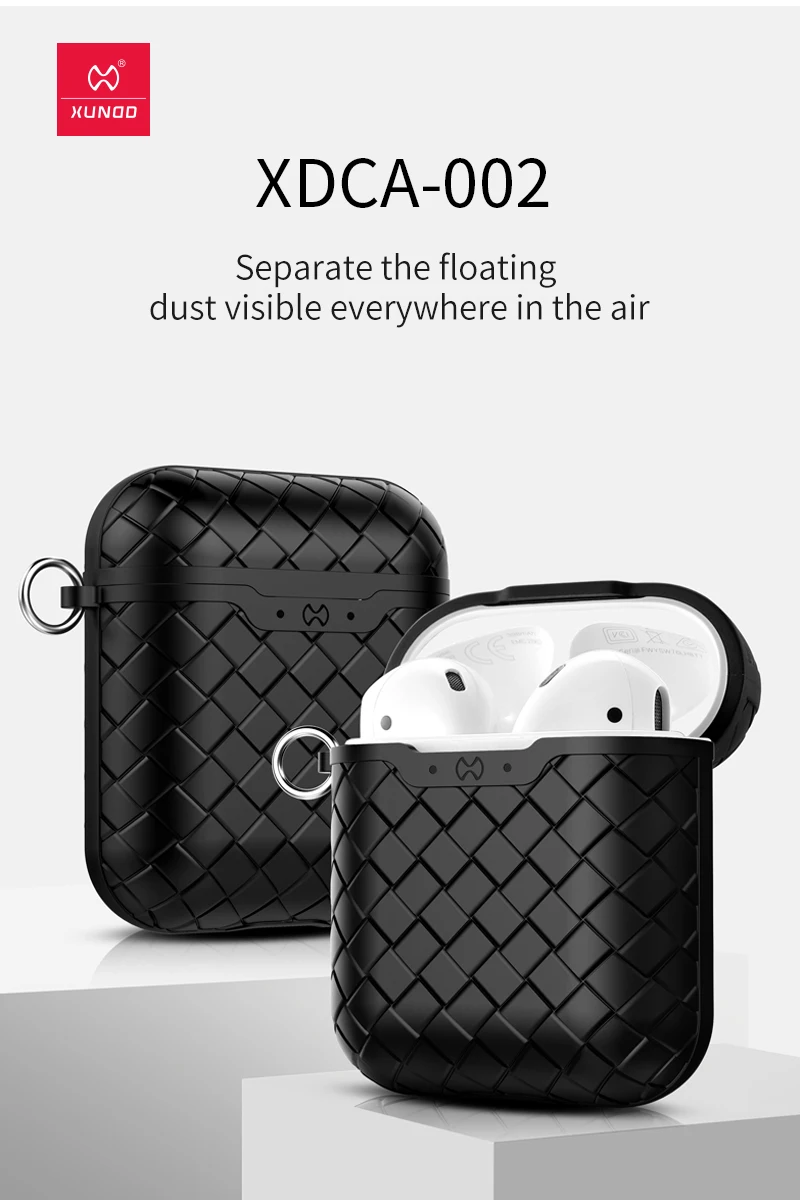 Xundd чехол для наушников для Apple AirPods силиконовый чехол беспроводные Bluetooth наушники Air Pods чехол Защитный AirPod аксессуары