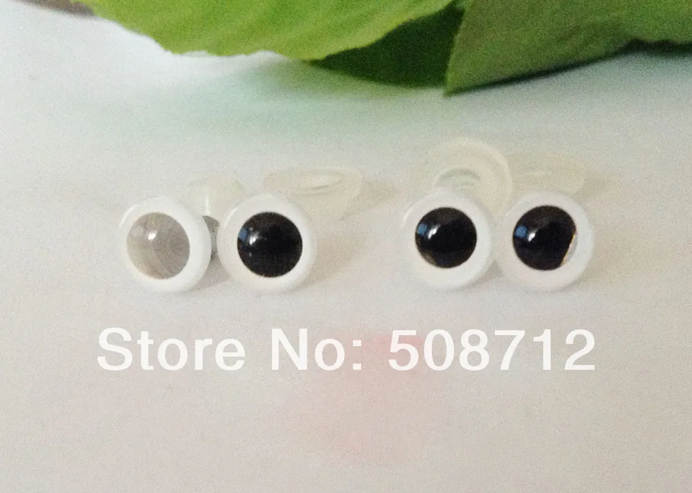 Бесплатная Доставка! 5 мм набивные животные глаза амигуруми пластиковые Цветные