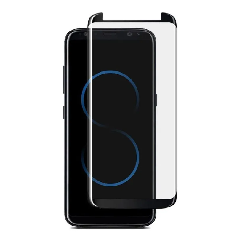 3D Защитное стекло для на Samsung S8+ S8 Plus S8 для самсунг s8 плюс Полный закаленный стеклянный защитное стекло на для samsung galaxy s8 для галакси s8 s8 плюс стекло - Цвет: black