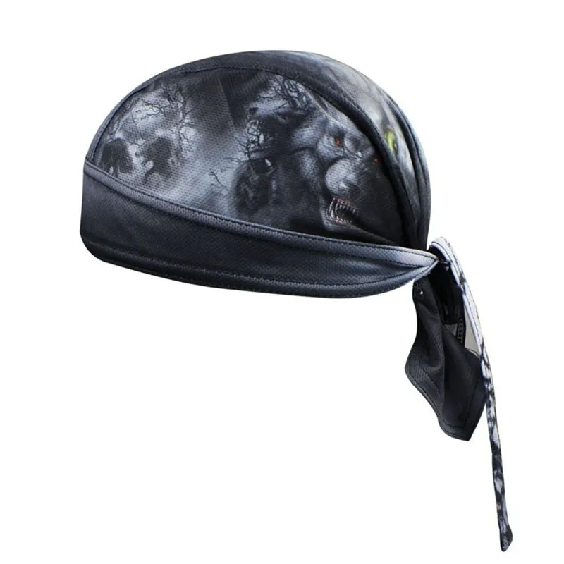 

Bike Hat Flexible Cycling Helmet Cap Women Men Black Bicycle bandana pirates scarf MTB Team Headband Headwear Skull 2019 cap