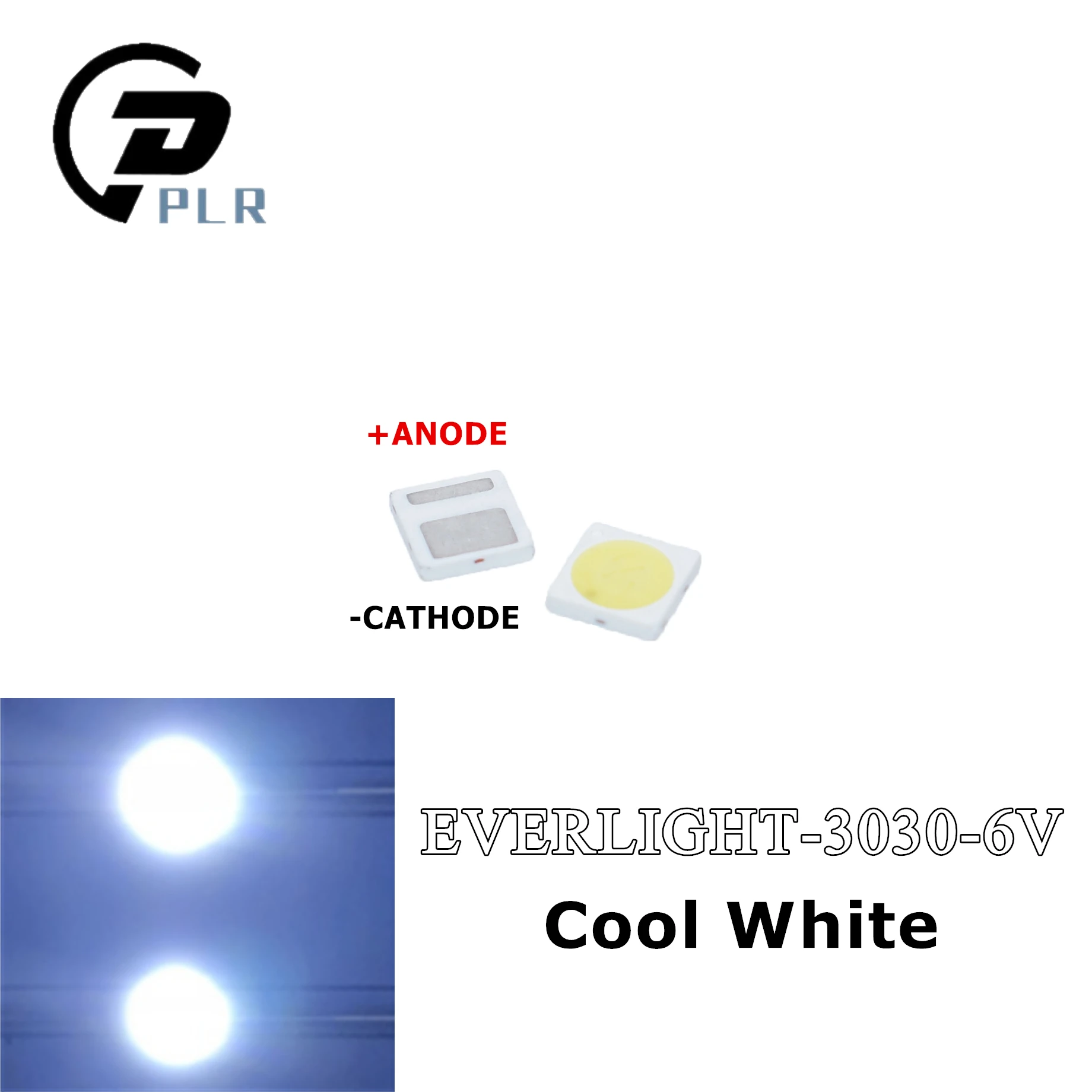1000 шт. 1 2 Вт 3030 холодный белый светодиодный светильник EVERLIGHT 125 150LM ЖК подсветка для
