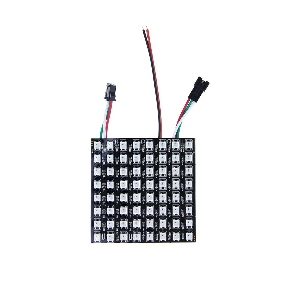 Светодиодный гибкий полноцветный пиксельный экран ws2812b SK6812 матричный rgb экран мягкий экран 8x8 8x32 16*16