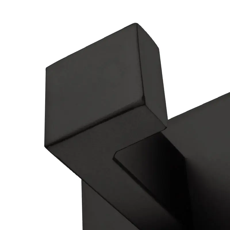 

SUS 304 Stainless Steel Robe Hook Black Deluxe Matte Black Towel Hook Wall Mount Square Towel Robe Coat Hat Door Hanger