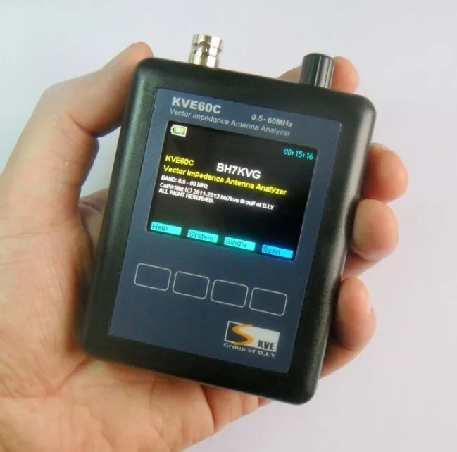 Английская версия HF векторное сопротивление антенный анализатор KVE60c для walkie talkie