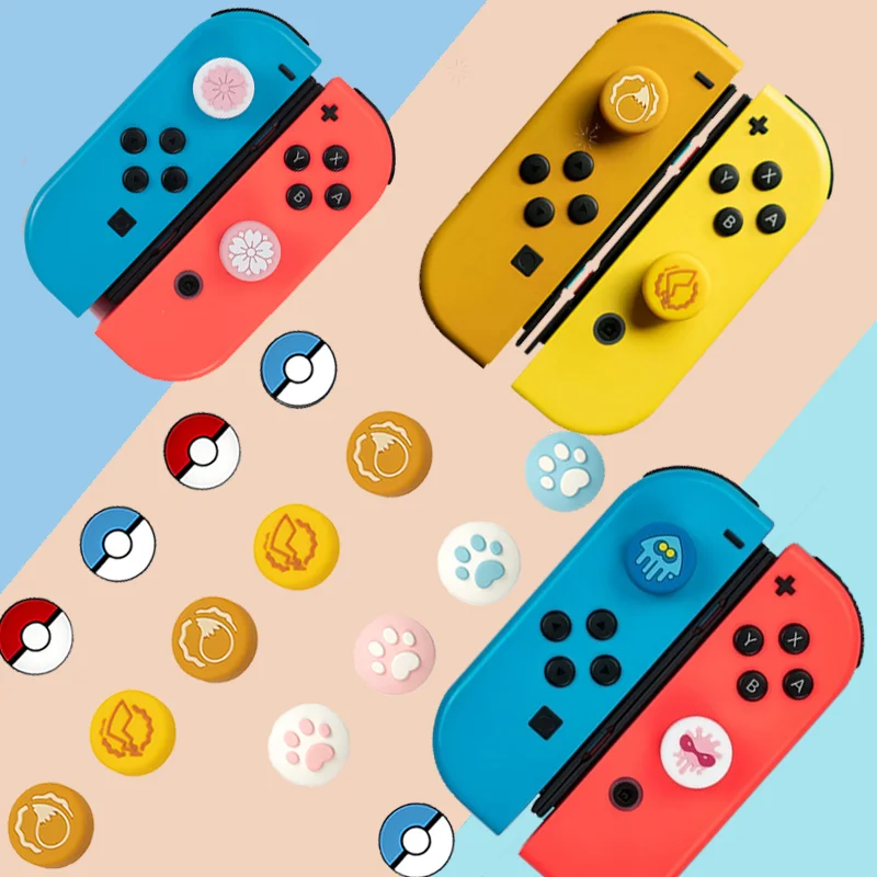 Силиконовые палочки для ручек Кепки s Для Nintendo Switch NS JoyCon кожи Joy Con джойстик