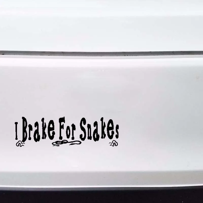 YJZT 15 3 см * 4 5 I Brake For Snake необычайно качественная оригинальная крутая виниловая
