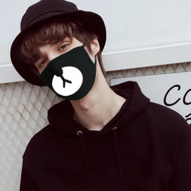 Kpop EXO Чан Ёль хлопковая маска для лица с мультяшным медведем аэропорта одинаковая