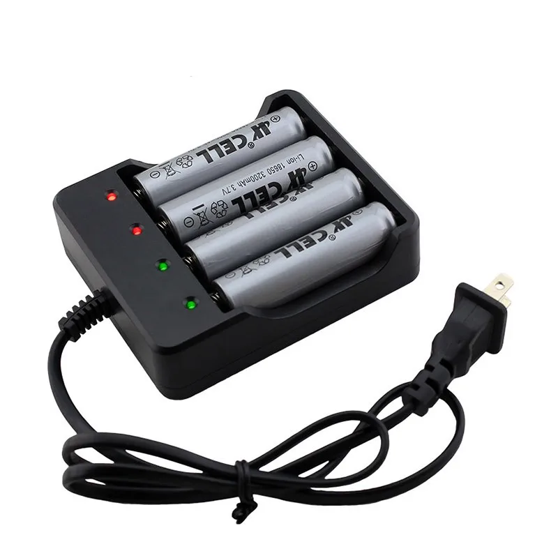 Интеллектуальное зарядное устройство с 4 слотами для американских и европейских