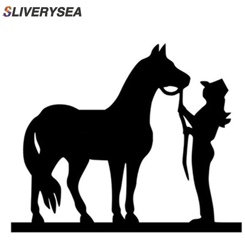 Valiant Горячая Красота ковбой сильная лошадь Искусство стикер автомобиля для Ван