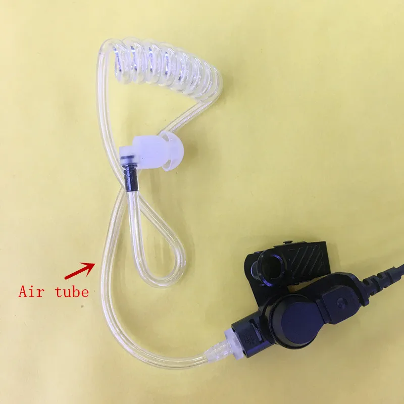 

Long big colar clamp PTT with Air Tube headphone for Hytera PD700 PD750 PD780G PT560 PT580H UL913 etc walkie talkie