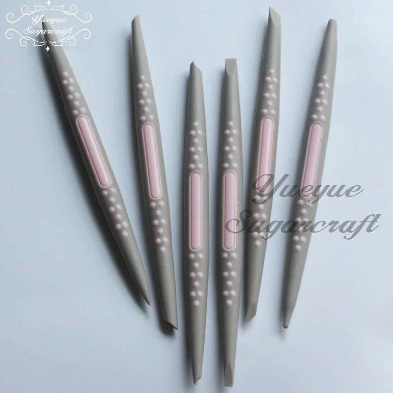 Yueyue Sugarcraft 6 штук силиконовая ручка для украшения торта инструменты для помадки торта