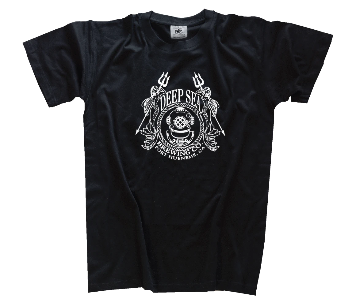 Deepsea форта Hueneme Buceo Buzos Kampftaucher темно-синие уплотнения CAMISETA Харадзюку Топы Футболка