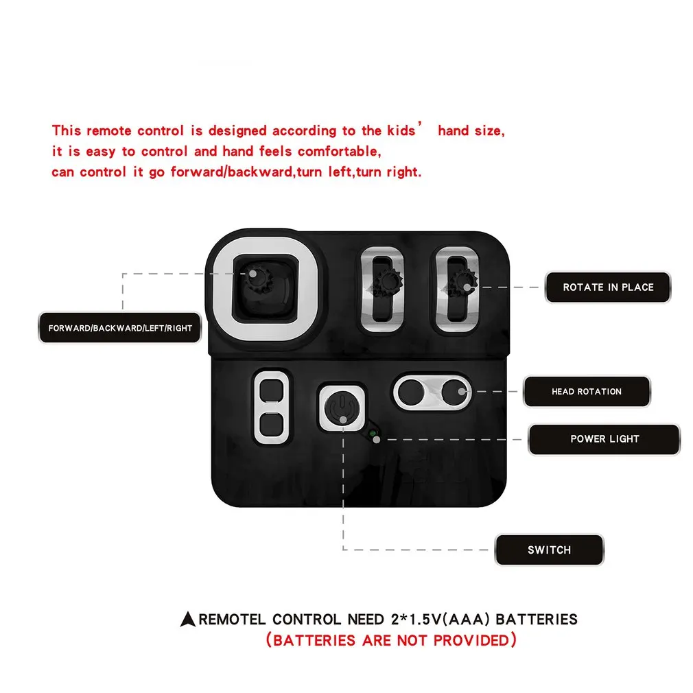 DIY Stainless Steel Remote Control Robot Sliding Block Building Assembled Robot Toy Stand Still for Kids Children