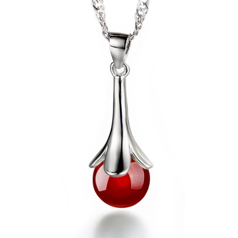 XIYANIKE 925 Sterling Silver Beads Long Section Pendant No Chian Necklaces &amp Pendants For Women Fine Jewelry Collares VNS8064 | Украшения