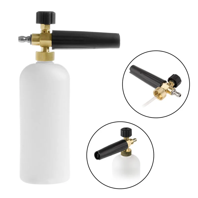 1 л Регулируемый пистолет для мытья автомобиля из снежной пены бутылка мойки мыла