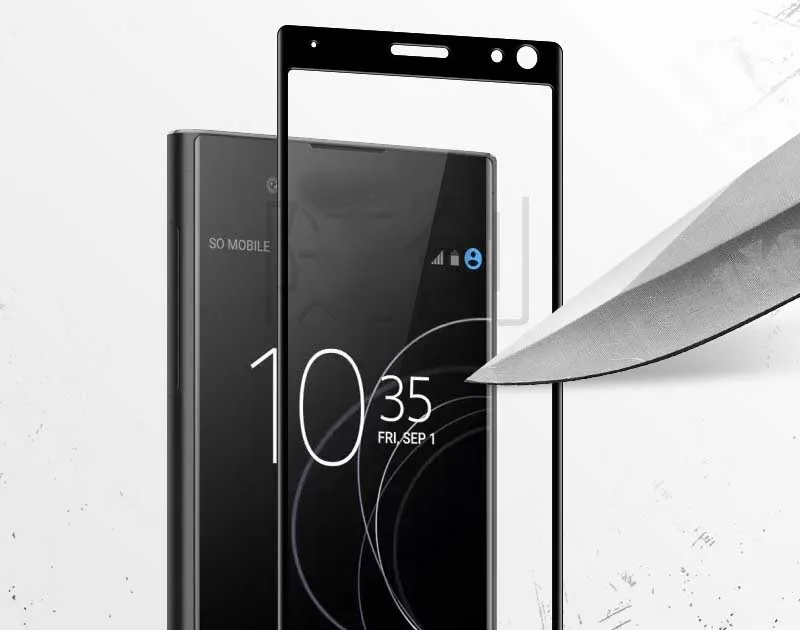 50 шт. закаленное стекло для Sony Xperia XA2 Ultra XZ2 Compact полное покрытие Защитная пленка