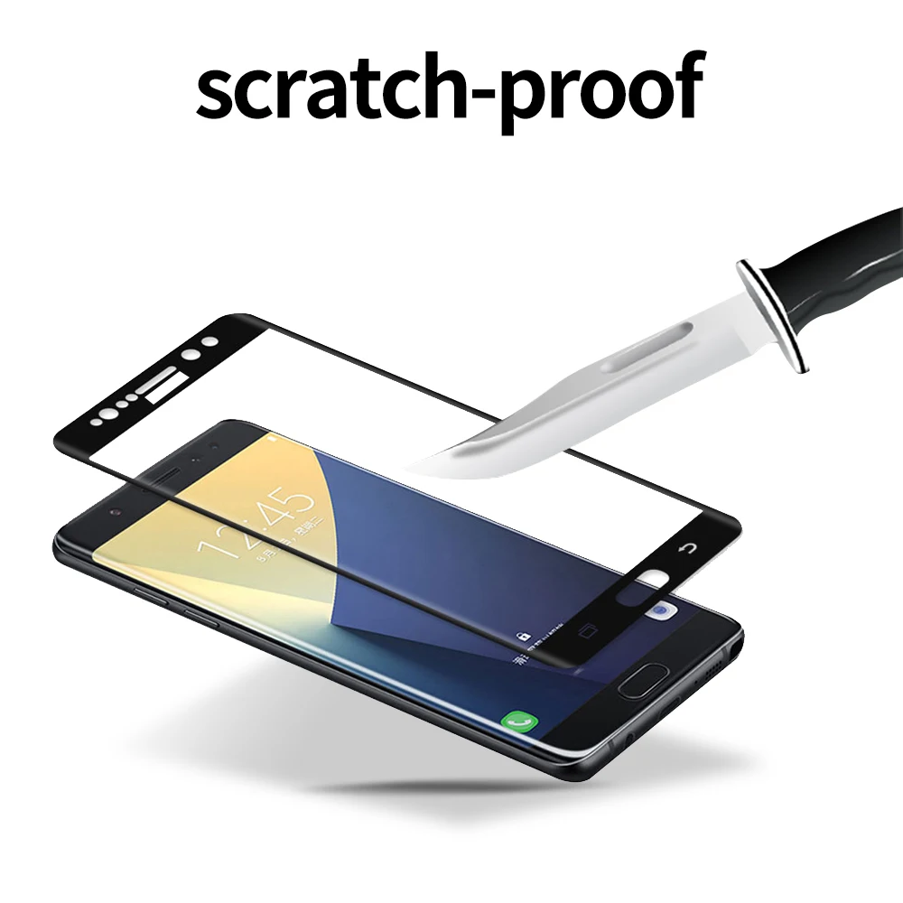 Защитная пленка закаленное стекло для Samsung Galaxy Note 7 fe 8 9 2 шт.|Защитные стёкла и